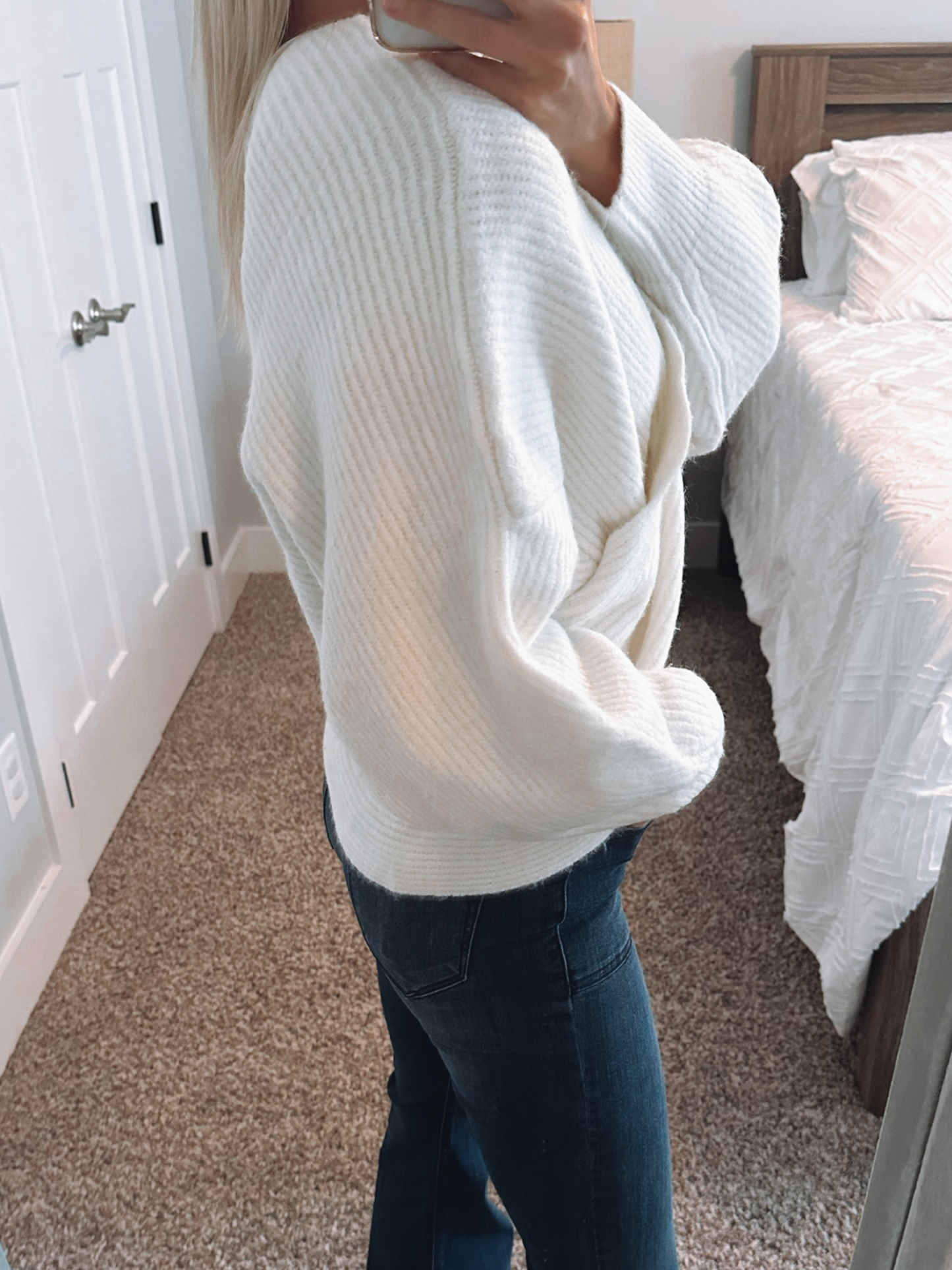 CrissCross Knit Sweater | Ivory
