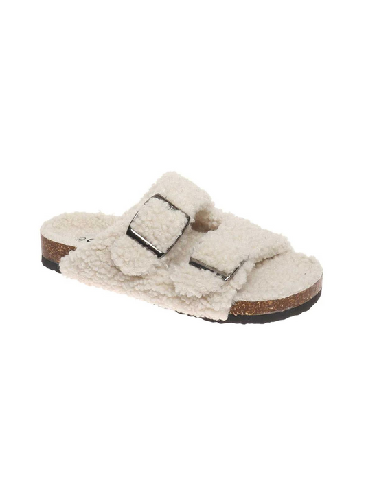 Bork Sherpa Sandals | Cream