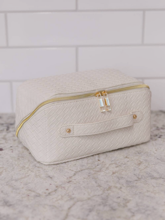 Modern Cosmetic Bag | White