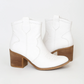 [Dirty Laundry] Western Bootie | White