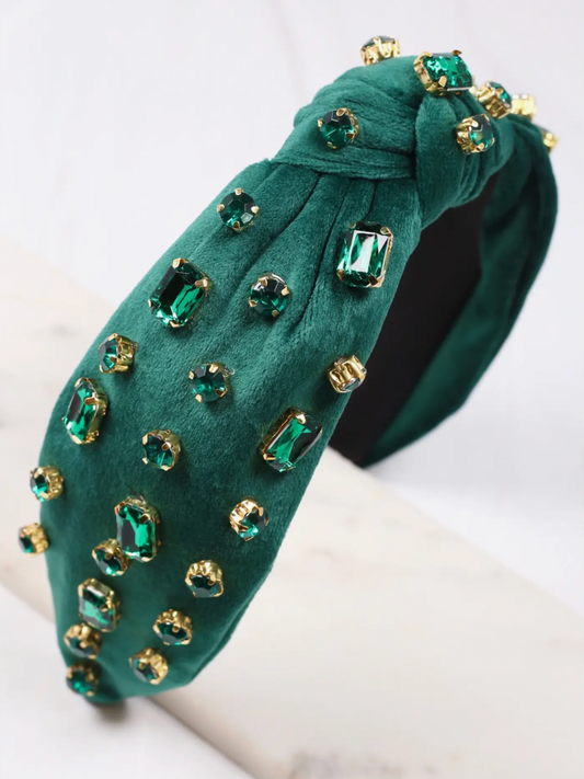 Dorothy Jeweled Headband | Green
