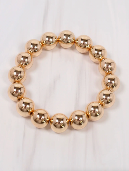Bayard Ball Bracelet | Shiny Gold