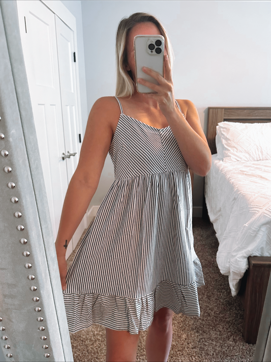 Emily Pin Striped Dress