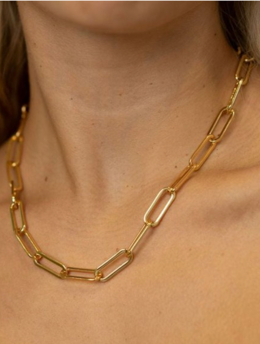 Chunky Paperclip Necklace - Waterproof