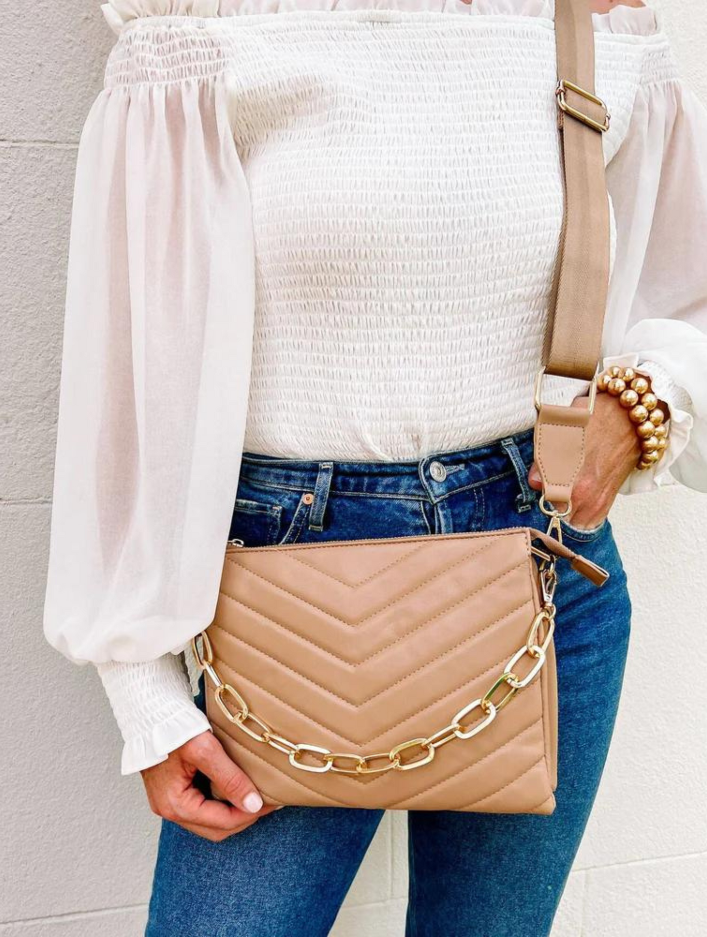 Becca Crossbody | Taupe