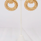 Brenna Hoop Drop Earrings | Gold