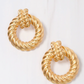 Brenna Hoop Drop Earrings | Gold
