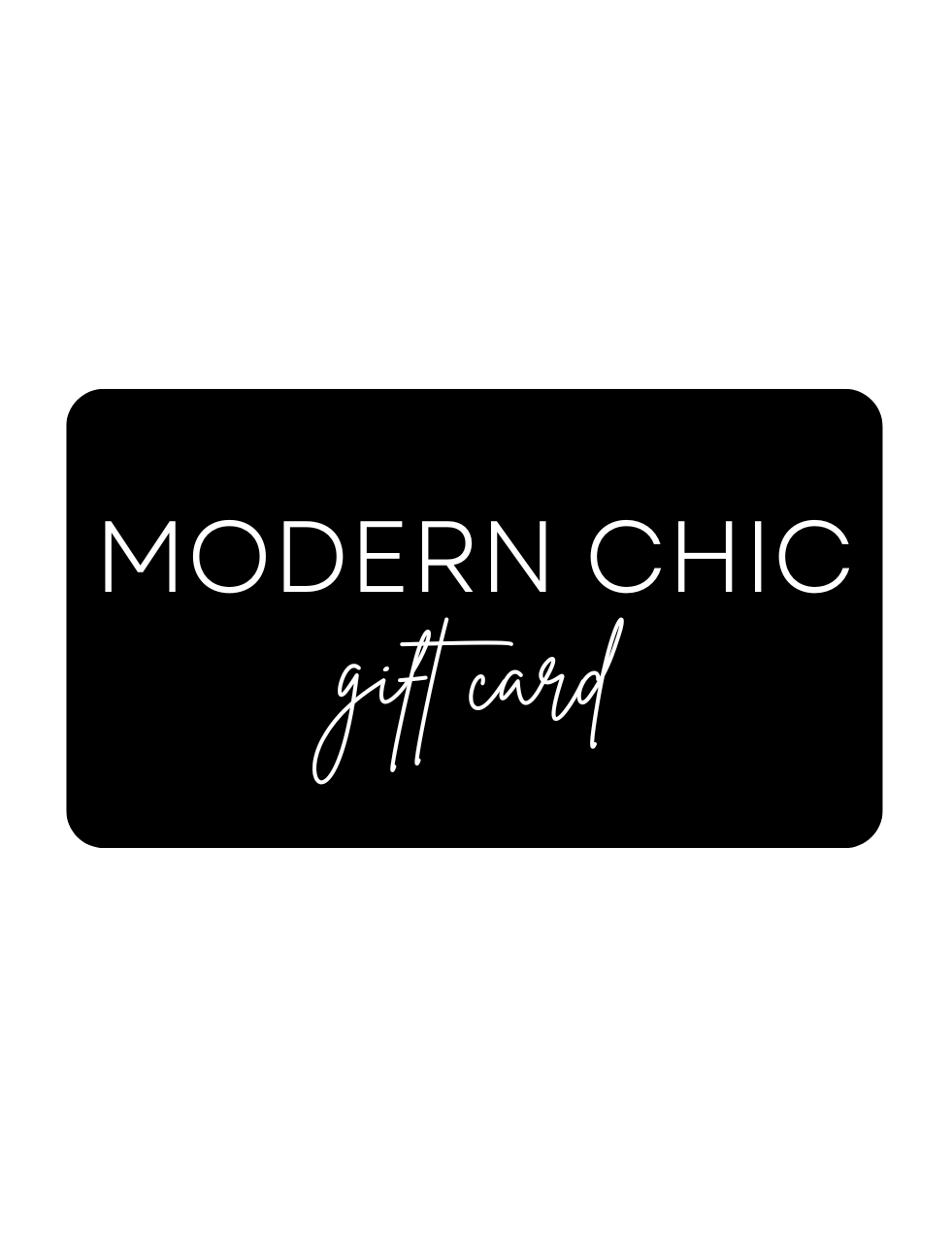 Modern Chic Gift Card